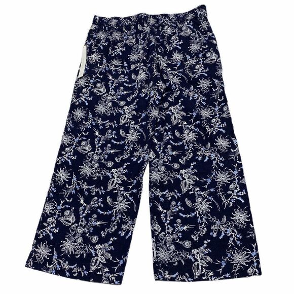 CASLON Cropped Printed Palazzo Pants sz SP - Picture 1 of 12